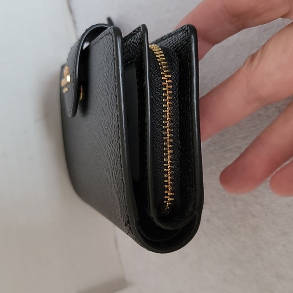 Coach black medium corner zip wallet - Picture 7 of 14